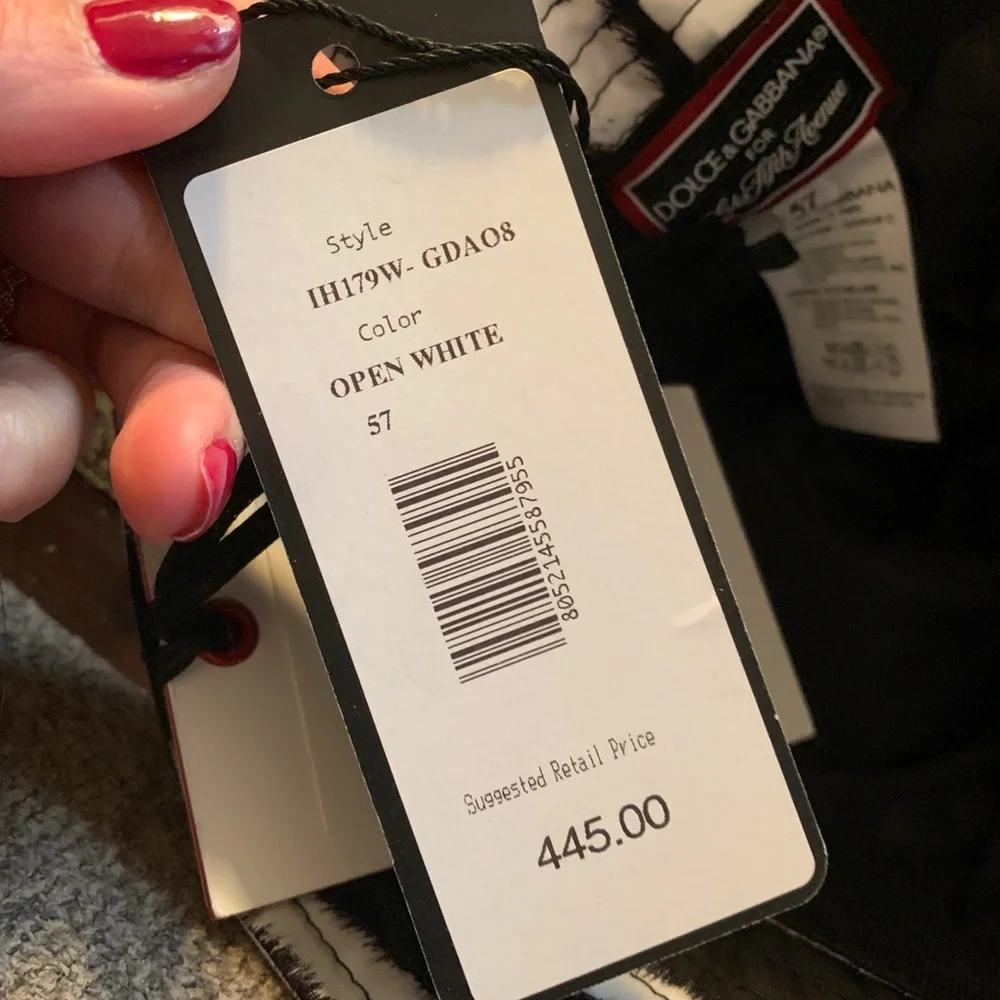 Authentic DOLCE & GABBANA ZEBRA PRINT DG LOGO BUCKET HAT - Picture 7 of 14